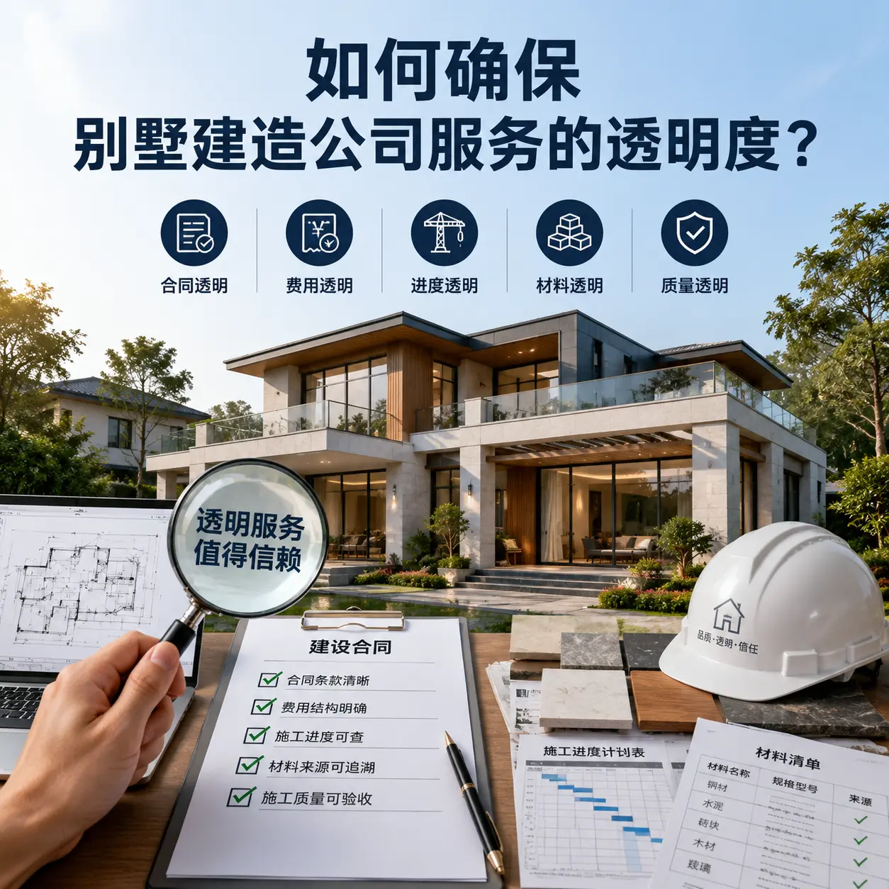 在 瓮安 如何确保别墅建造公司服务的透明度?