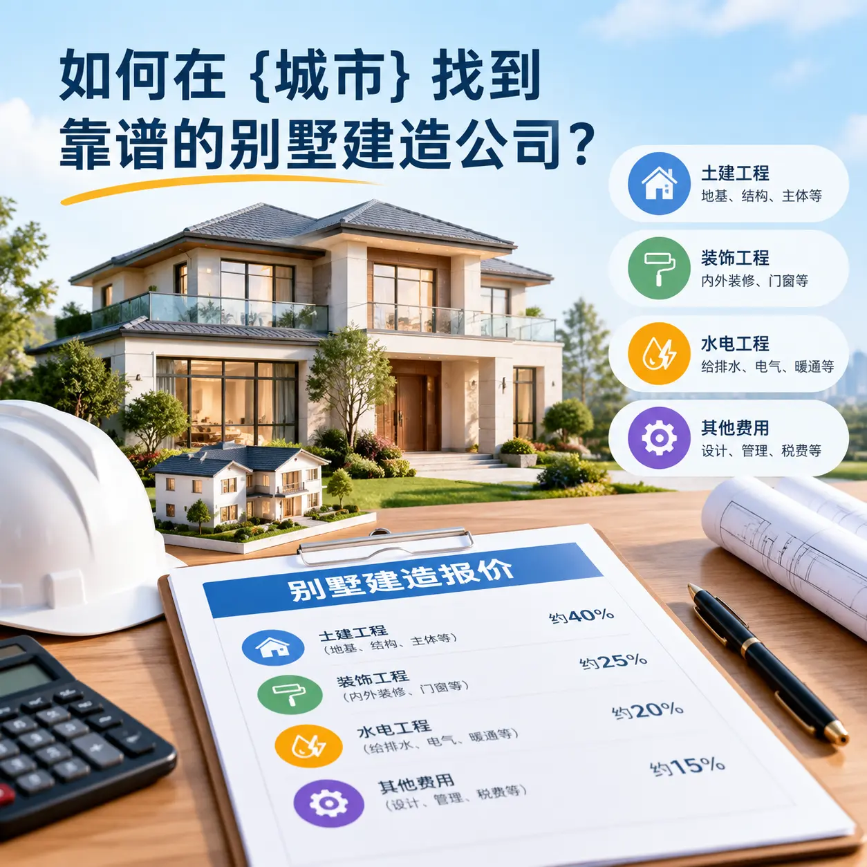 如何在 瓮安 找到靠谱的别墅建造公司?
