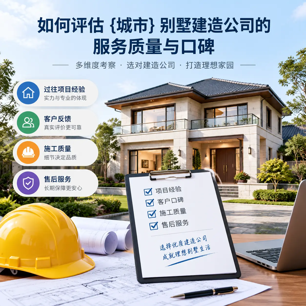 如何评估 瓮安 别墅建造公司的服务质量与口碑