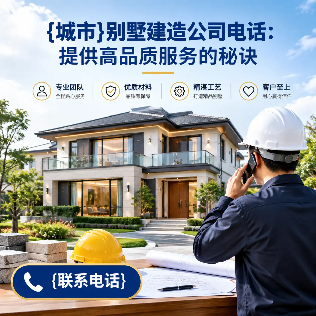 瓮安别墅建造公司电话:提供高品质服务的秘诀