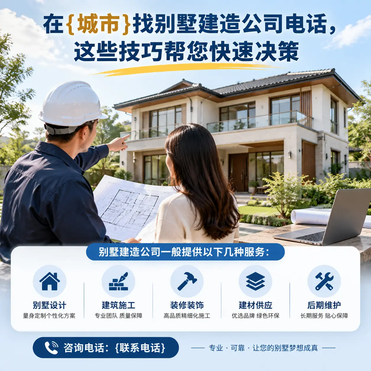在瓮安找别墅建造公司电话,这些技巧帮您快速决策