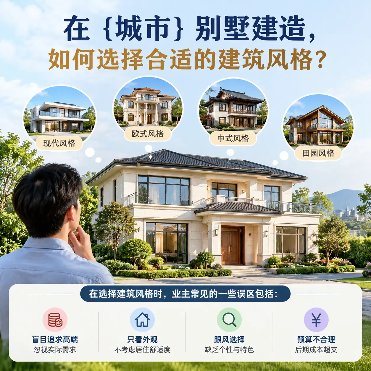 在 瓮安 别墅建造,如何选择合适的建筑风格?