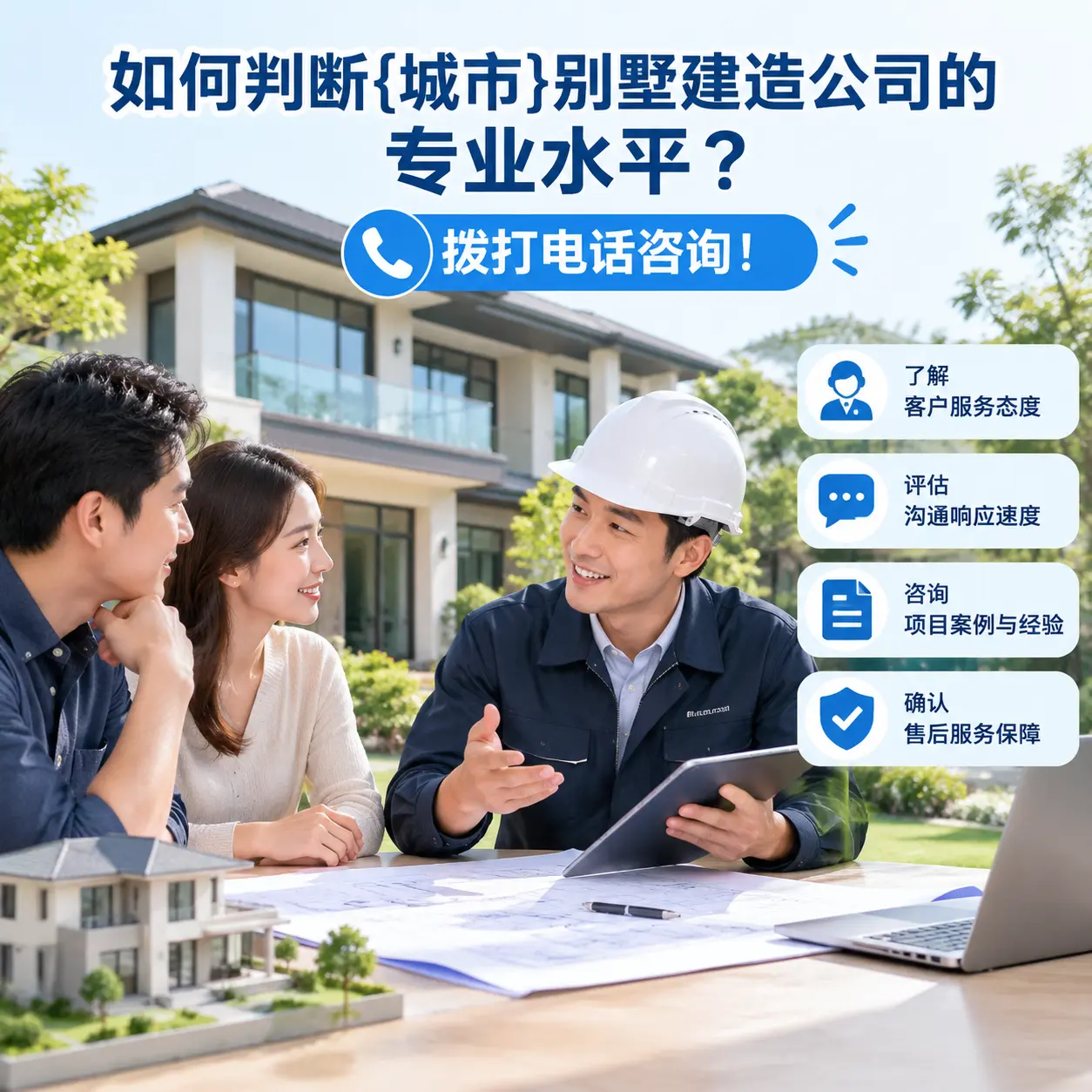如何判断瓮安别墅建造公司的专业水平？拨打电话咨询！